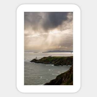 Howth Cliffs, Dublin, Ireland Sticker